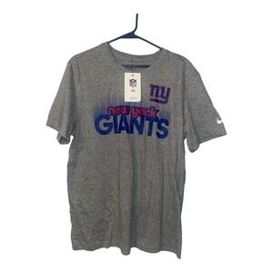 Nike NFL Team Apparel NY Giants Gray Tee, Mens Medium